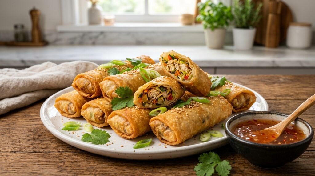 Chicken Spring Rolls Recipe