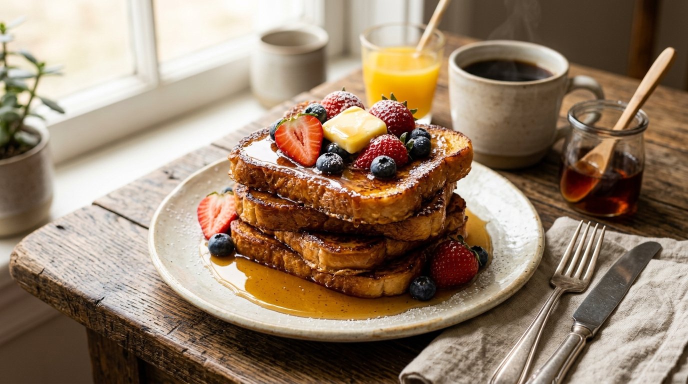 Classic French Toast Recipe with Maple Syrup